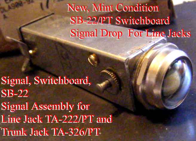 Signal Assembly TA-222/PT Circuit Line Jack and TA-326/PT Circuit Trunk Jack