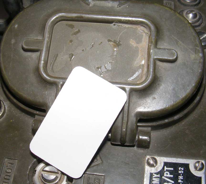 Battery Compartment ID Plate
