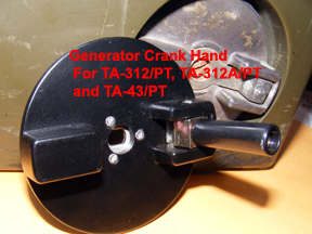 Generator G-42/PT  Hand Wheel crank