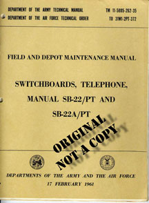 Technical Manual 312/PT Telephone set