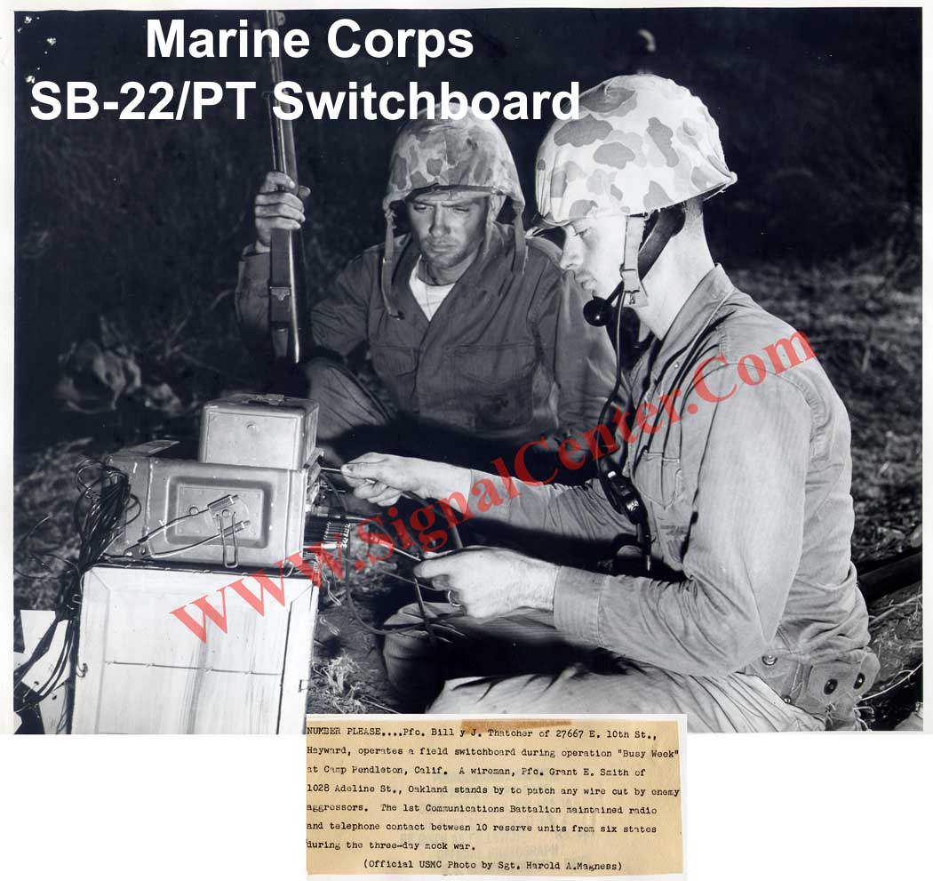 U.S.Marines with SB-22/PT Switchboard