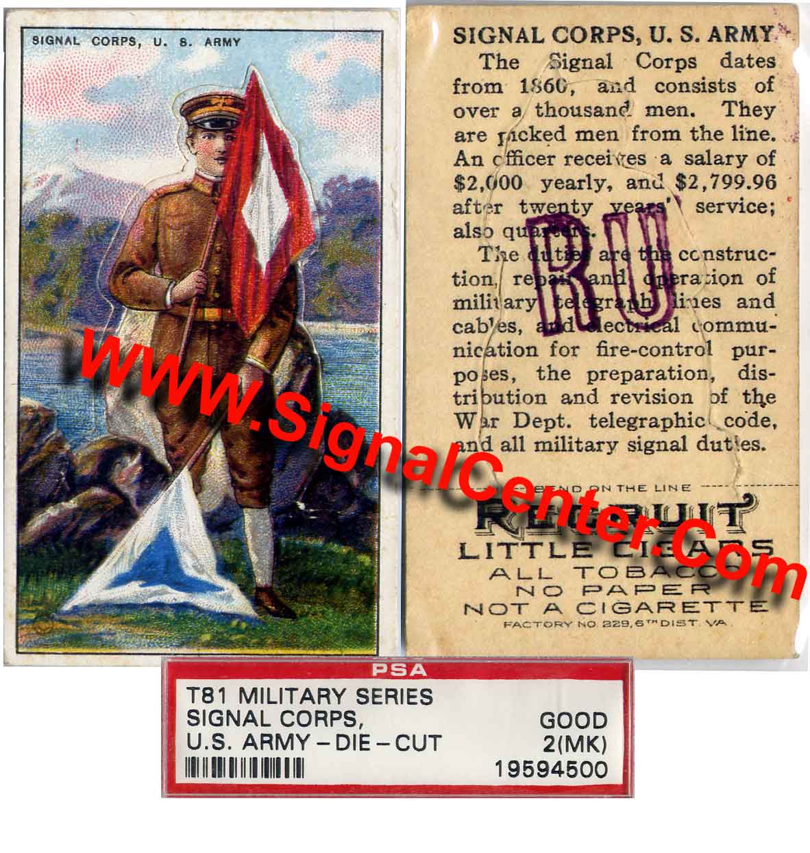 Semaphore Signal Flag Soldier