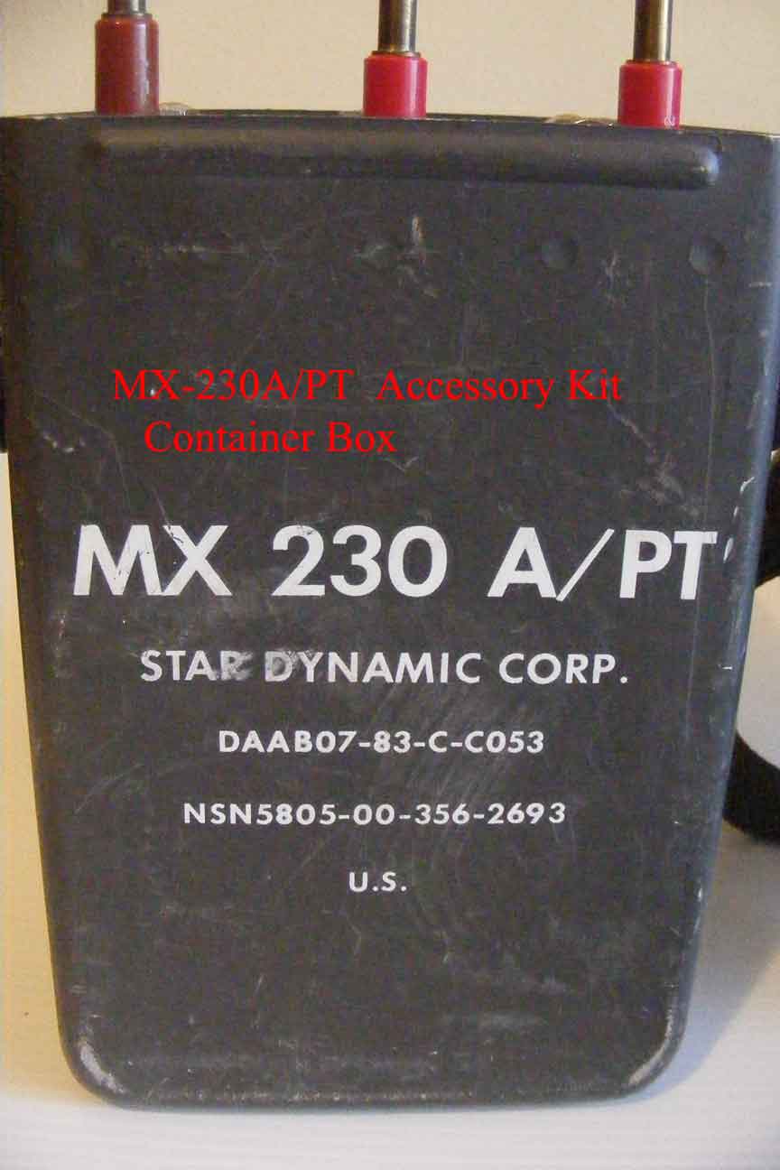  Box Container for  MX-230A/PT SB-22/PT Accessory Kit