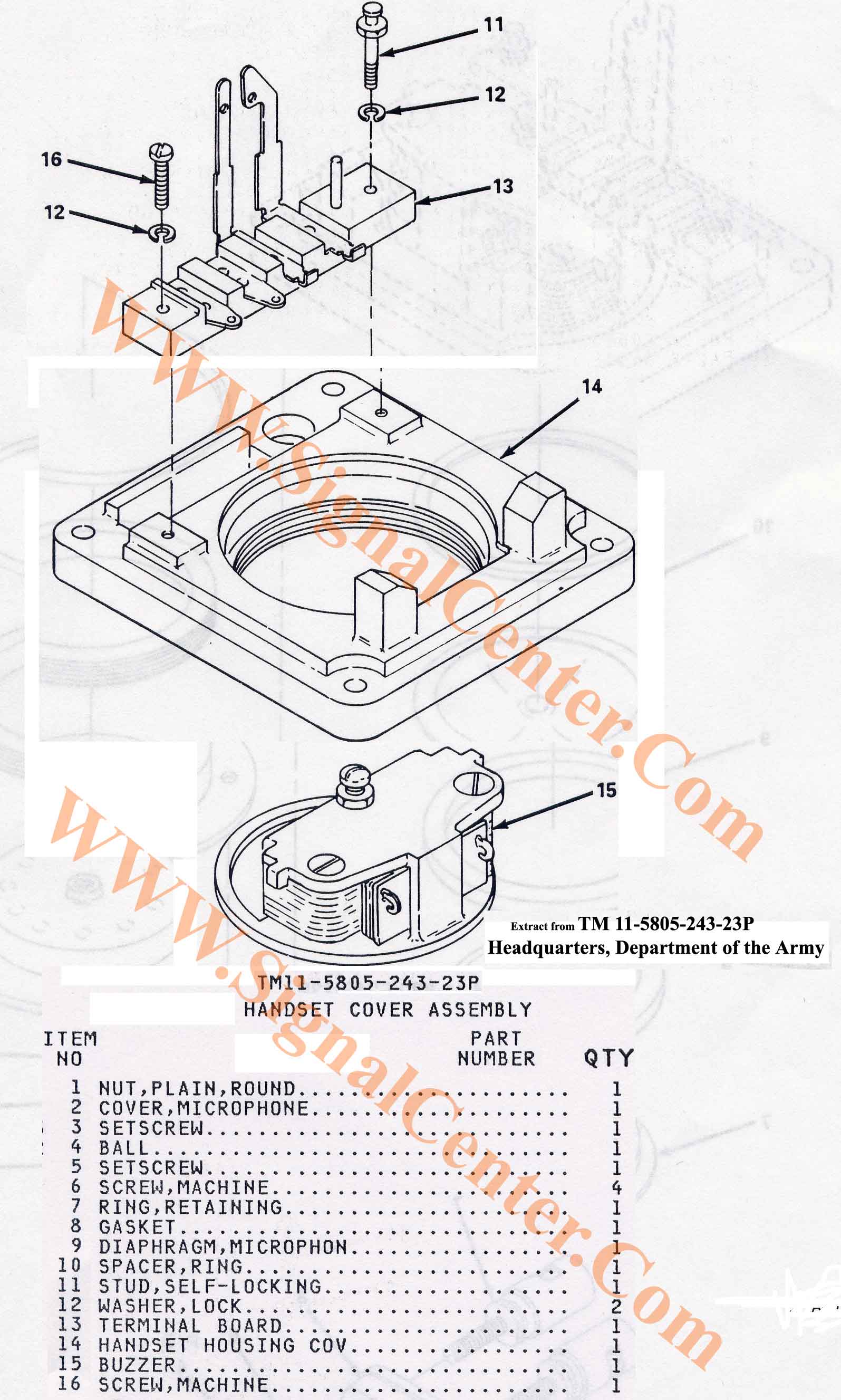 Cover Assembly w/buzzer 