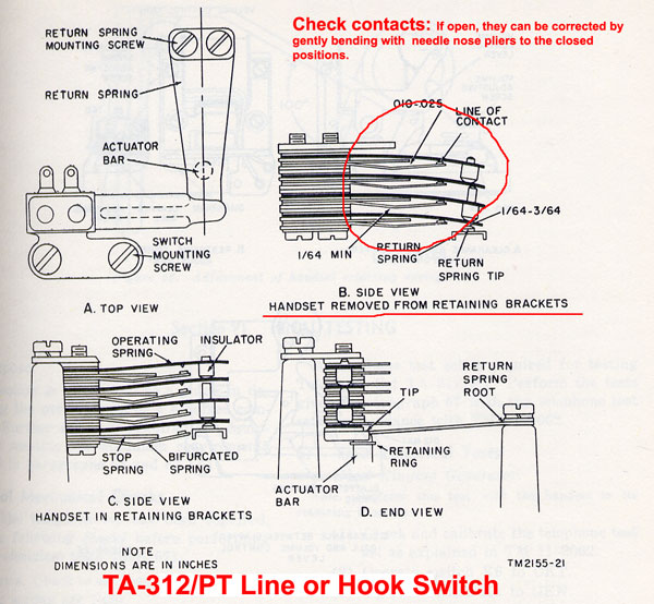  line switch, hook switch 